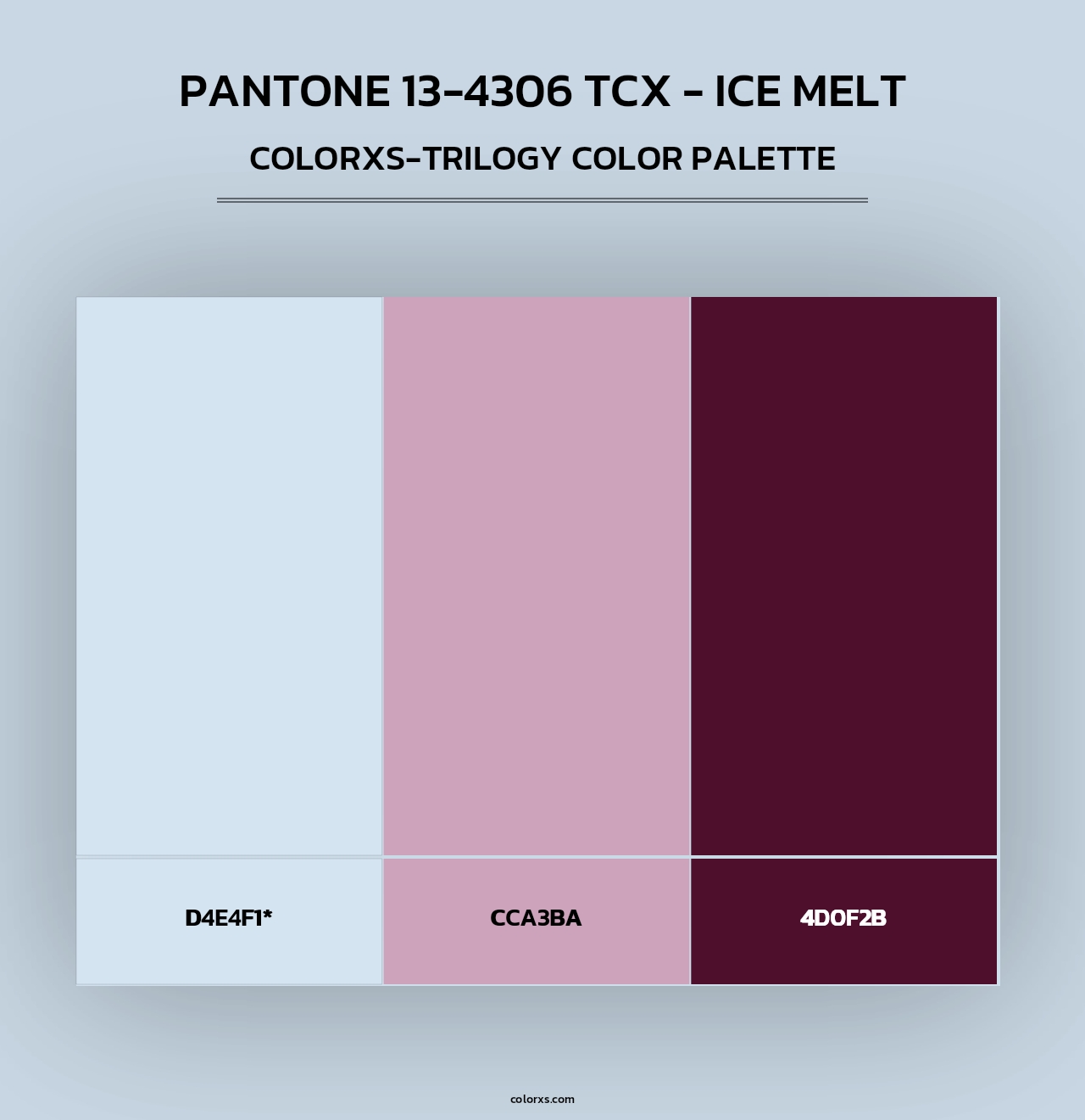 PANTONE 13-4306 TCX - Ice Melt - Colorxs Trilogy Palette