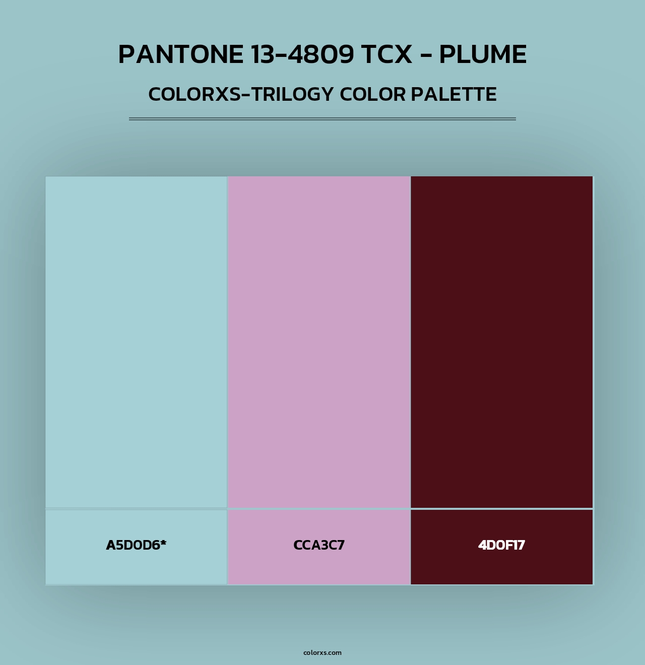 PANTONE 13-4809 TCX - Plume - Colorxs Trilogy Palette
