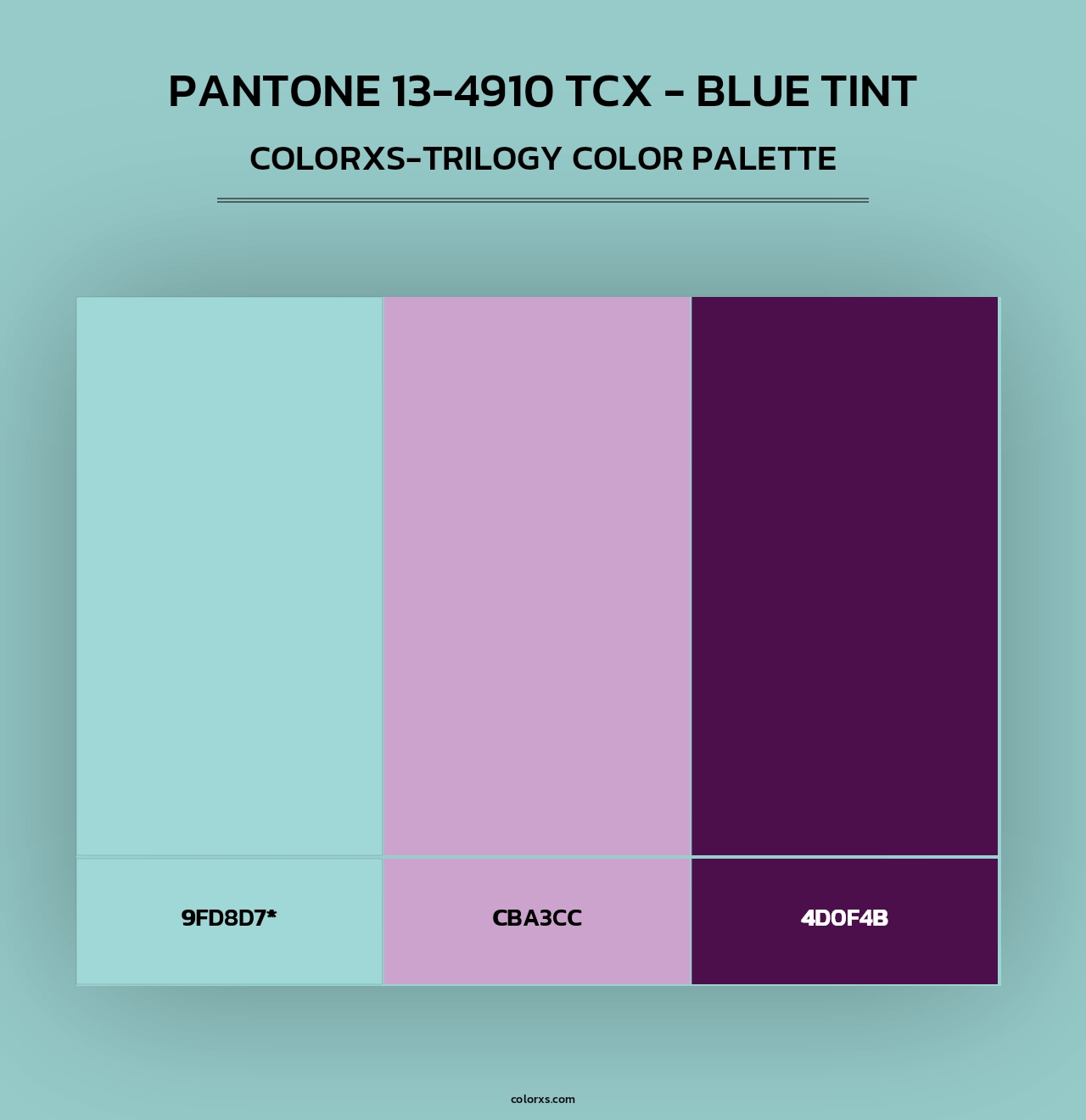 PANTONE 13-4910 TCX - Blue Tint - Colorxs Trilogy Palette