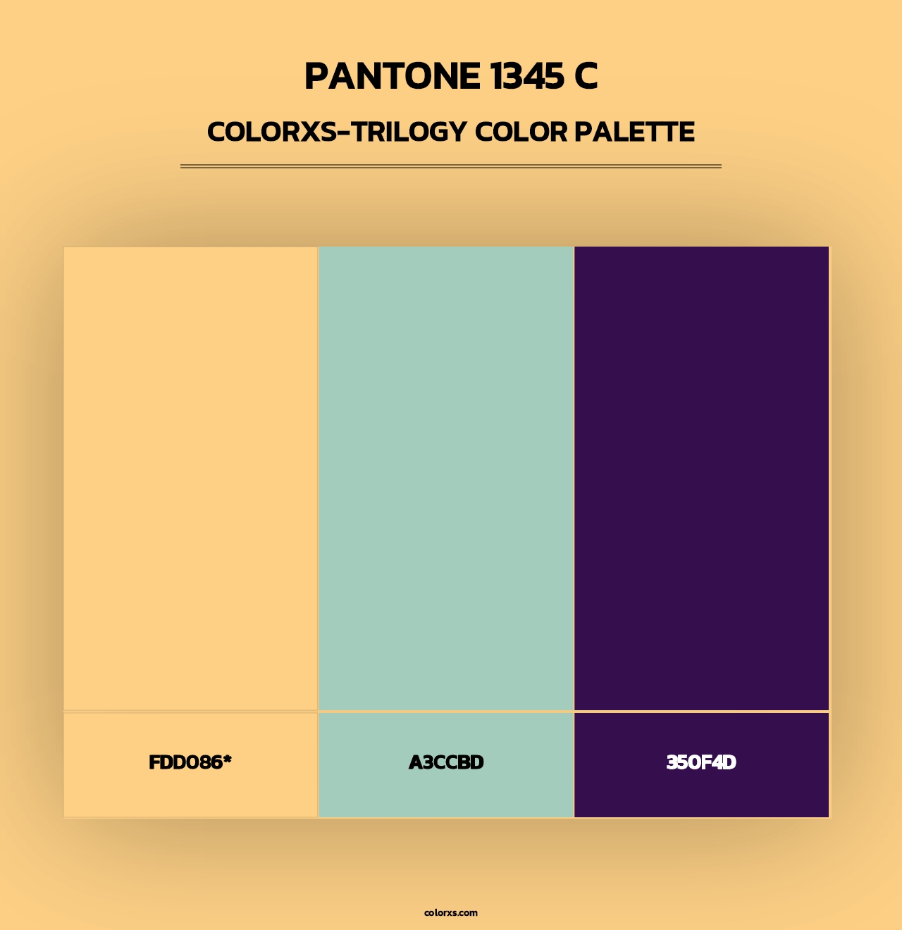 PANTONE 1345 C - Colorxs Trilogy Palette