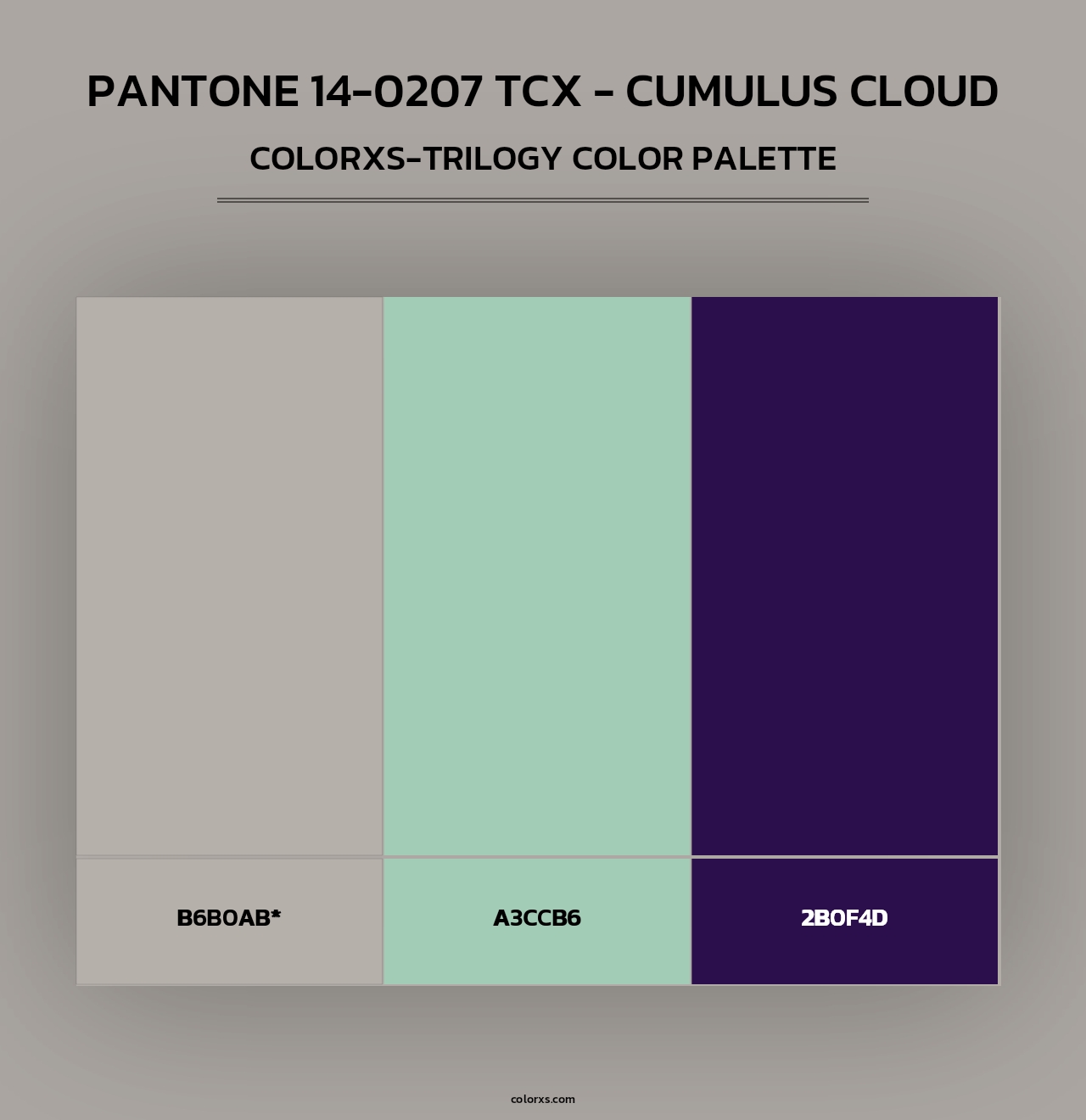 PANTONE 14-0207 TCX - Cumulus Cloud - Colorxs Trilogy Palette