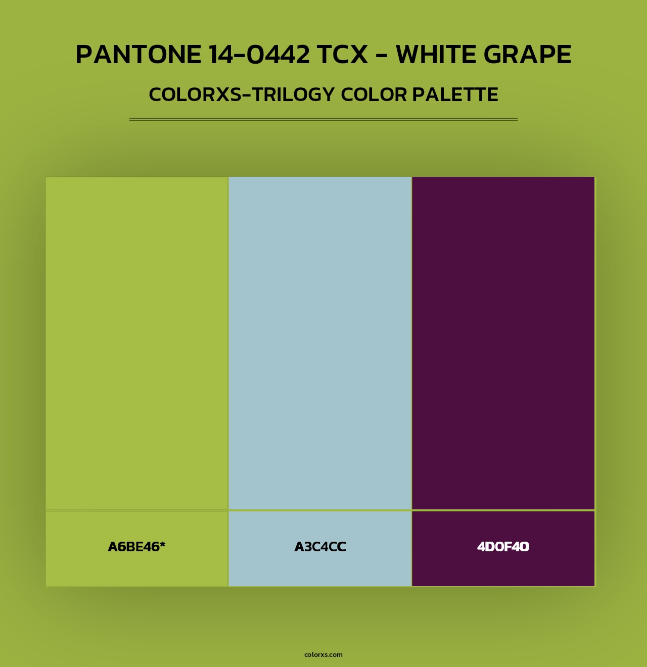 PANTONE 14-0442 TCX - White Grape - Colorxs Trilogy Palette