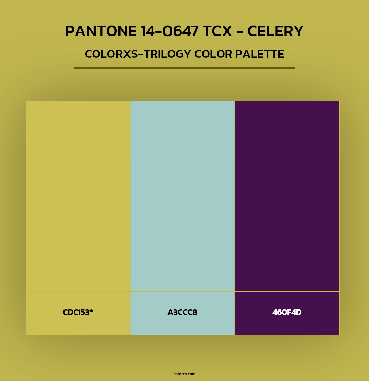PANTONE 14-0647 TCX - Celery - Colorxs Trilogy Palette