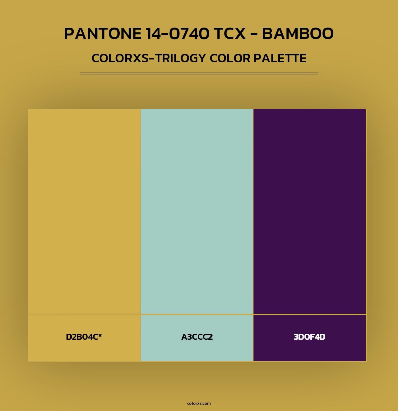 PANTONE 14-0740 TCX - Bamboo - Colorxs Trilogy Palette