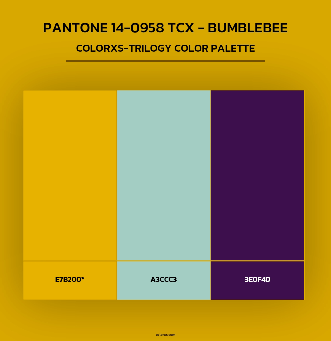 PANTONE 14-0958 TCX - Bumblebee - Colorxs Trilogy Palette