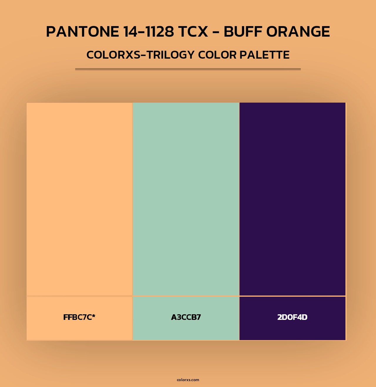 PANTONE 14-1128 TCX - Buff Orange - Colorxs Trilogy Palette