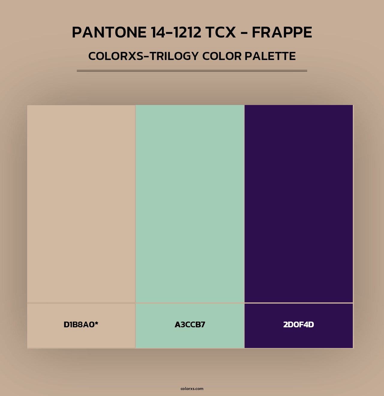 Pantone 14-1212 TCX - Frappe - Colorxs Trilogy Palette
