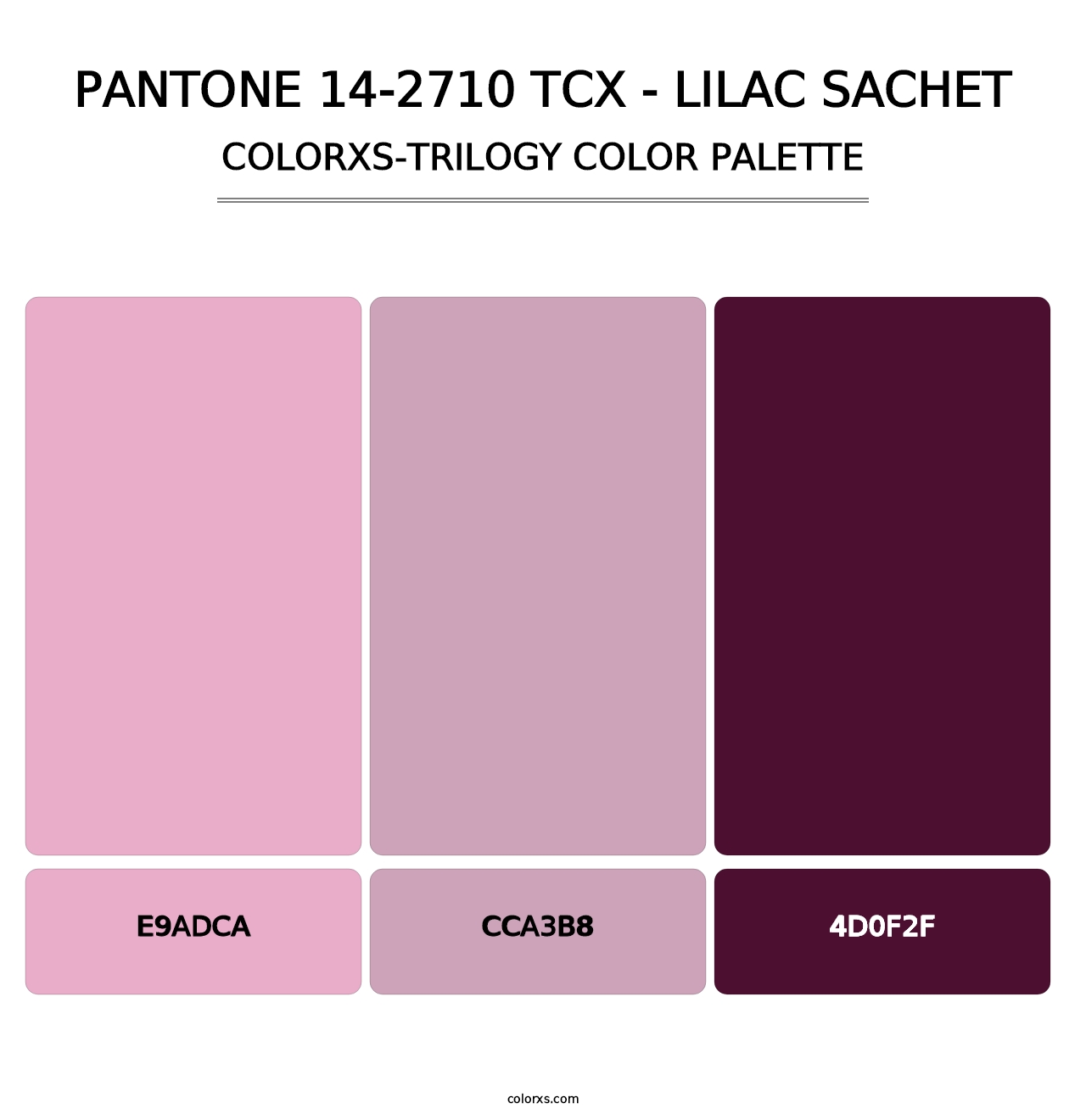 PANTONE 14-2710 TCX - Lilac Sachet - Colorxs Trilogy Palette