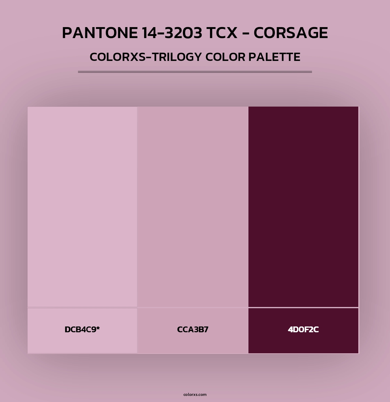 PANTONE 14-3203 TCX - Corsage - Colorxs Trilogy Palette