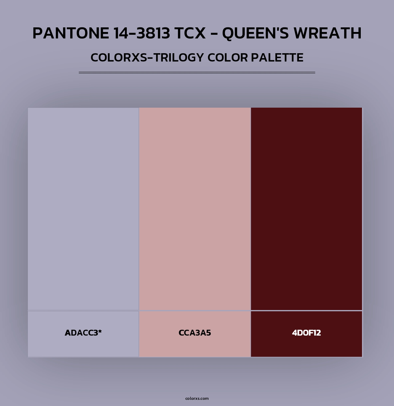 Pantone 14-3813 TCX - Queen's Wreath - Colorxs Trilogy Palette