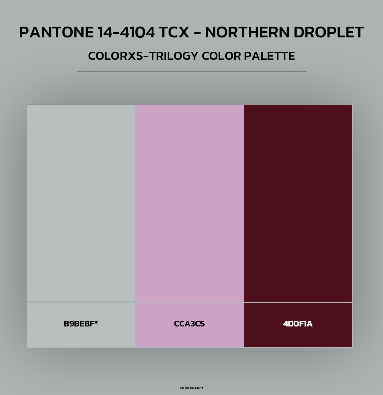 PANTONE 14-4104 TCX - Northern Droplet - Colorxs Trilogy Palette