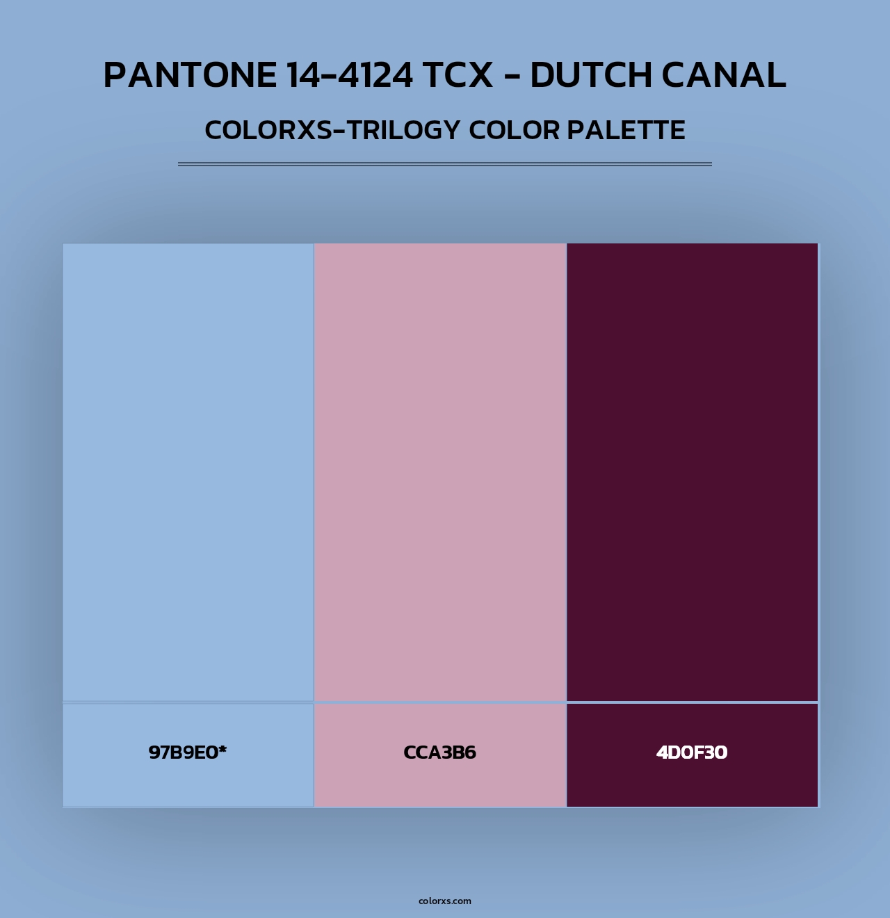 Pantone 14-4124 TCX - Dutch Canal - Colorxs Trilogy Palette