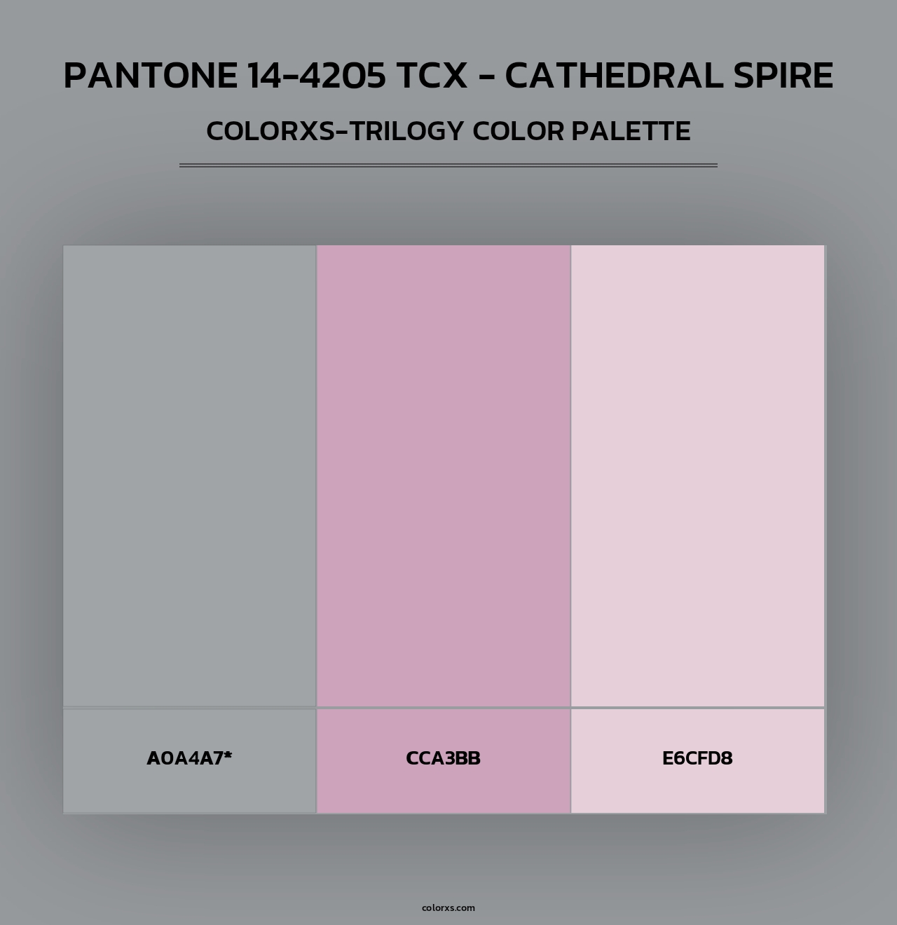 PANTONE 14-4205 TCX - Cathedral Spire - Colorxs Trilogy Palette