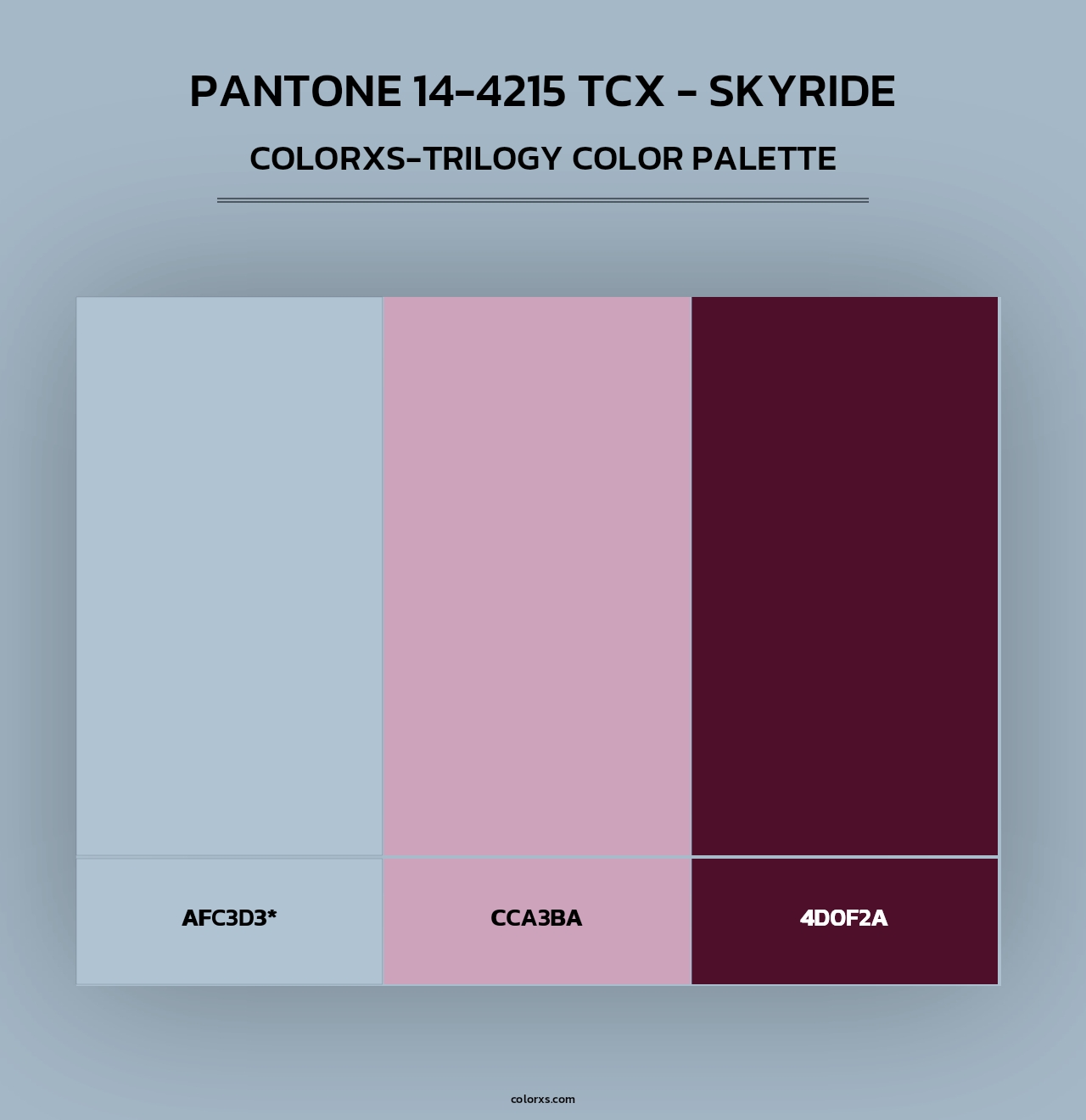 Pantone 14-4215 TCX - Skyride - Colorxs Trilogy Palette