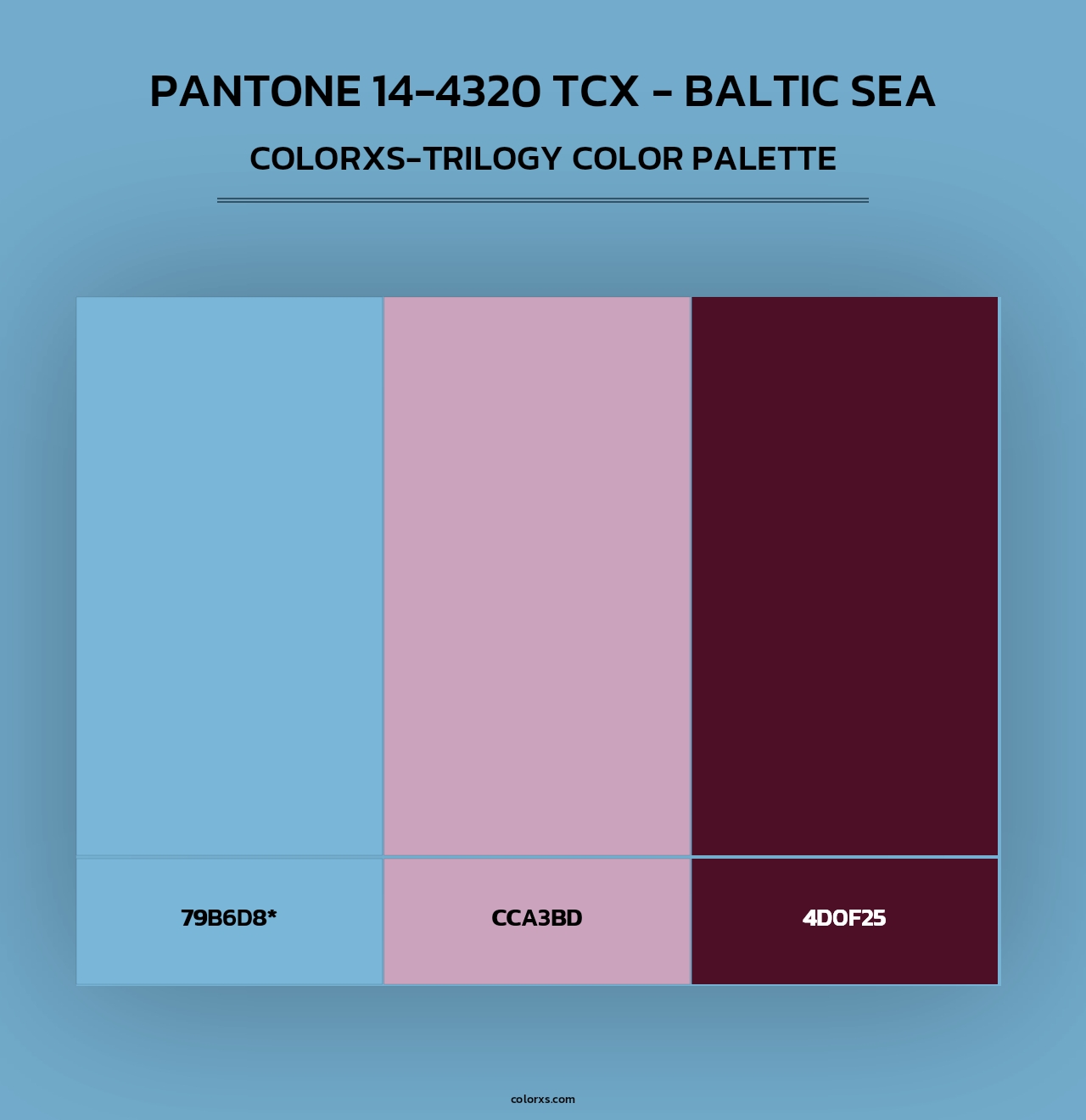 Pantone 14-4320 TCX - Baltic Sea - Colorxs Trilogy Palette
