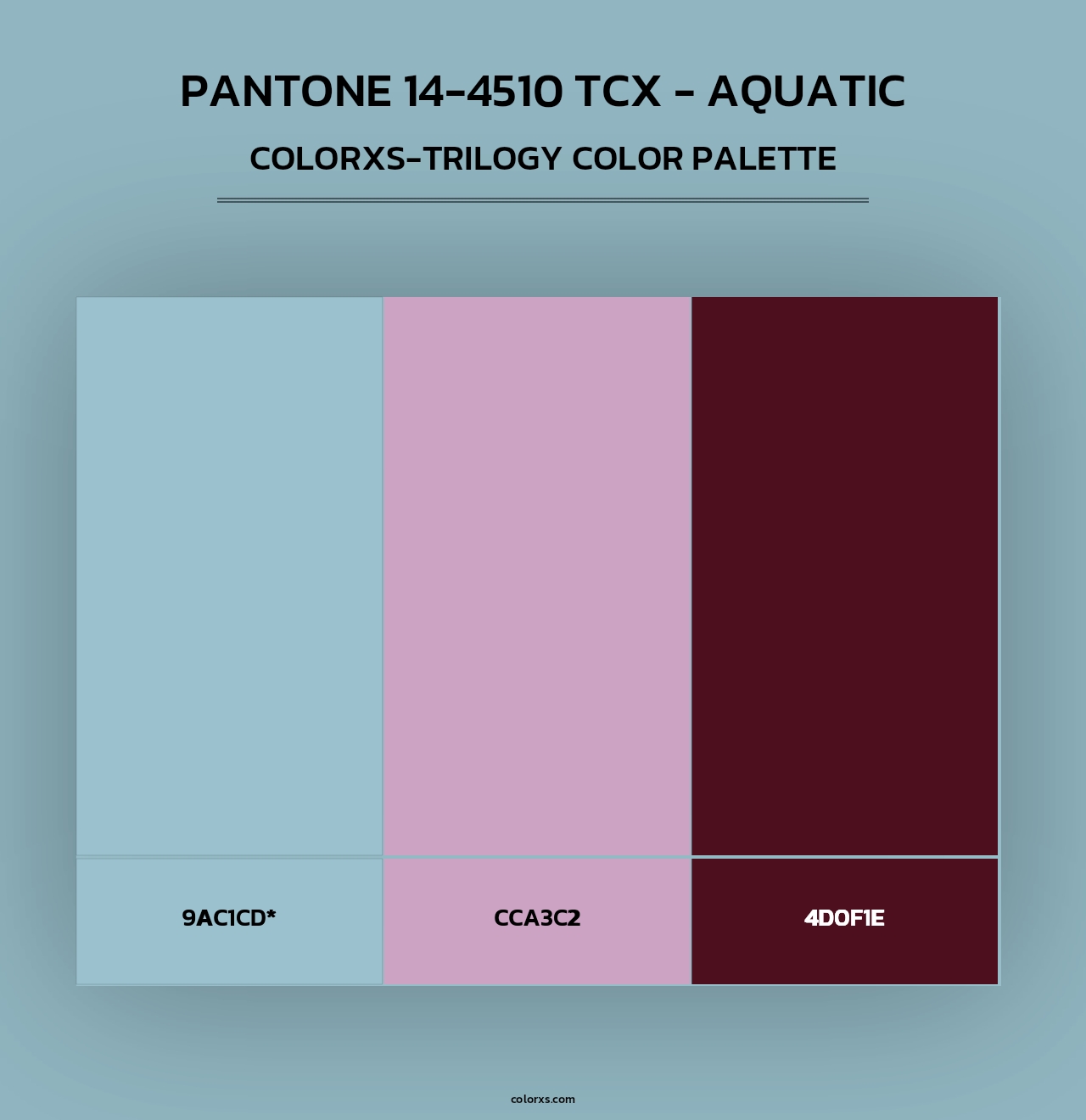 PANTONE 14-4510 TCX - Aquatic - Colorxs Trilogy Palette