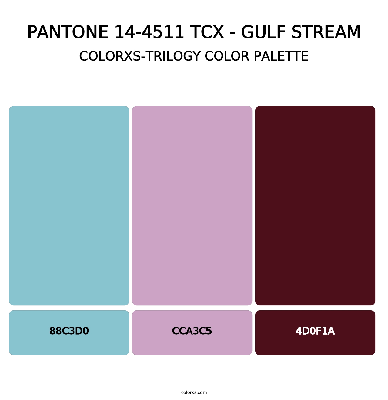 PANTONE 14-4511 TCX - Gulf Stream - Colorxs Trilogy Palette