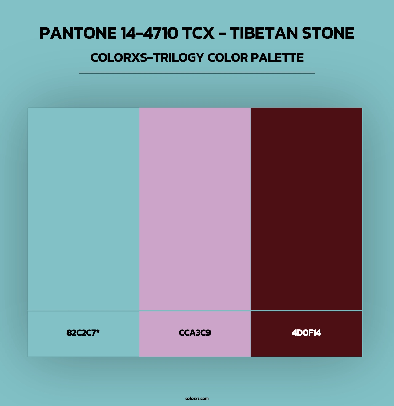 PANTONE 14-4710 TCX - Tibetan Stone - Colorxs Trilogy Palette