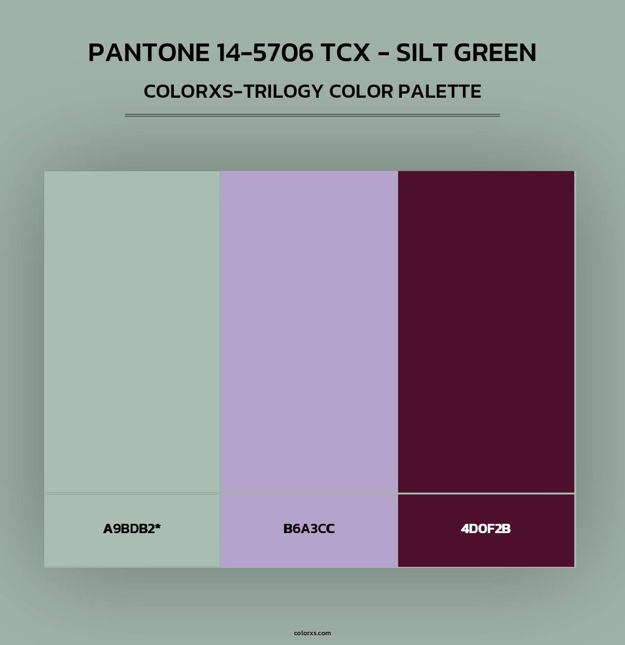 PANTONE 14-5706 TCX - Silt Green - Colorxs Trilogy Palette
