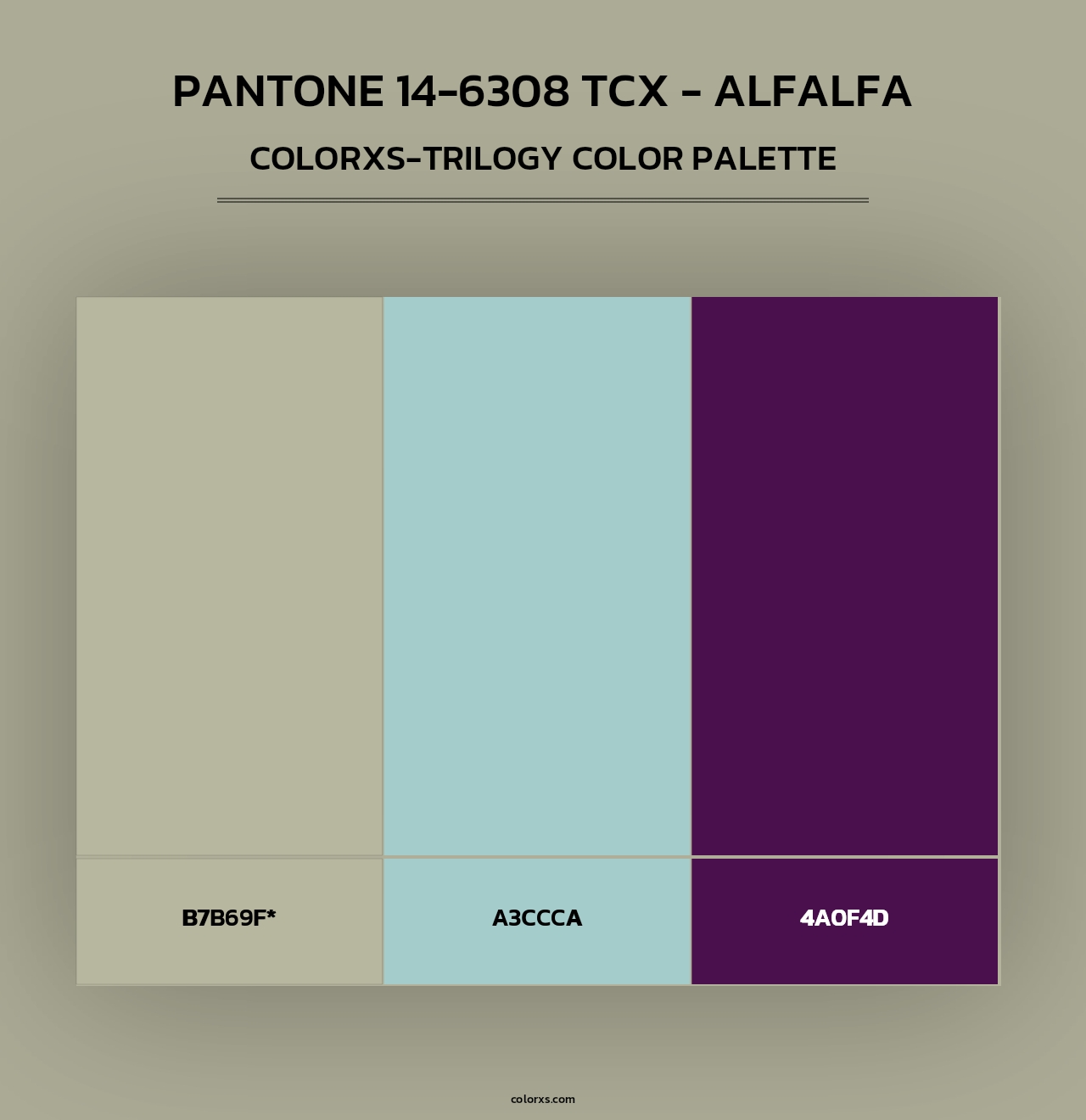 Pantone 14-6308 TCX - Alfalfa - Colorxs Trilogy Palette