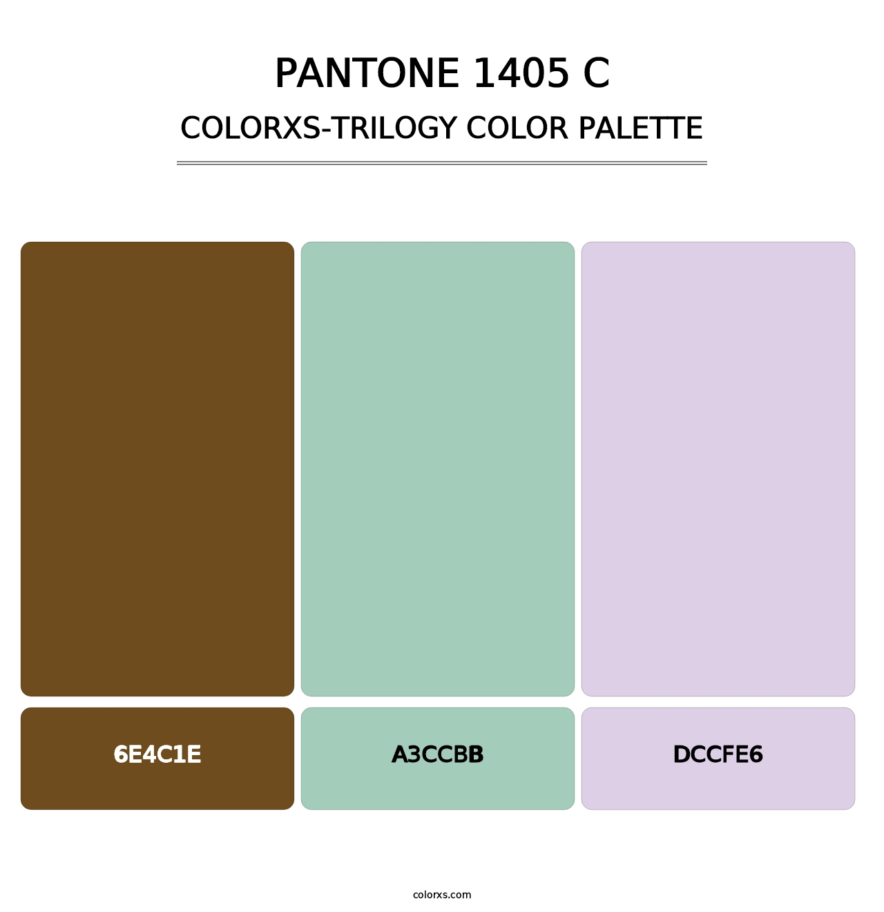 PANTONE 1405 C - Colorxs Trilogy Palette