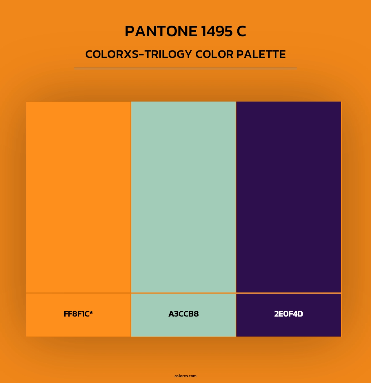 PANTONE 1495 C - Colorxs Trilogy Palette
