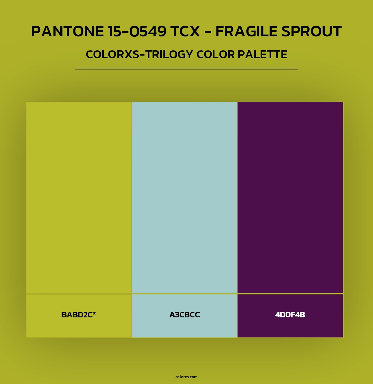 Pantone 15-0549 TCX - Fragile Sprout - Colorxs Trilogy Palette