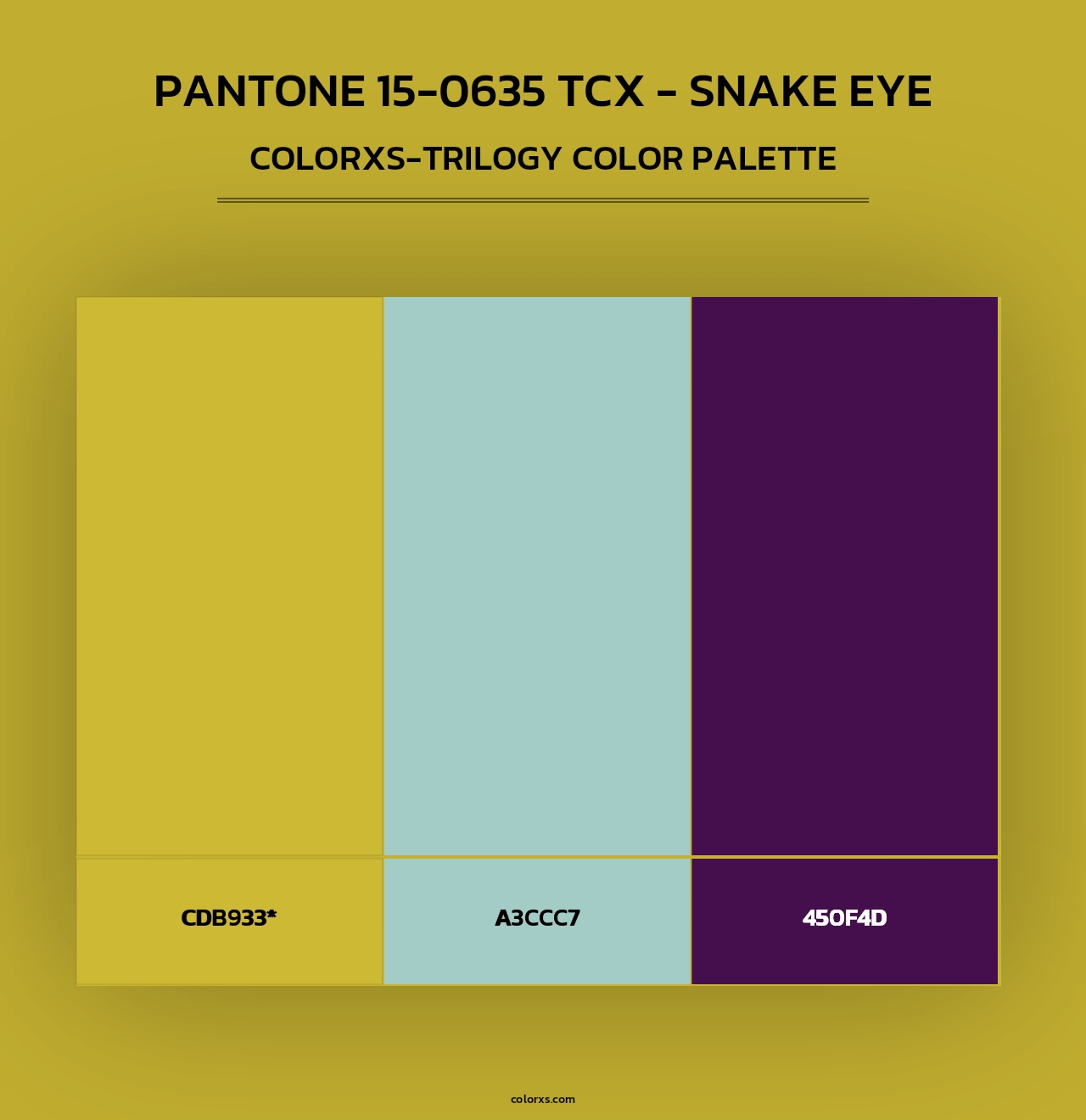 PANTONE 15-0635 TCX - Snake Eye - Colorxs Trilogy Palette