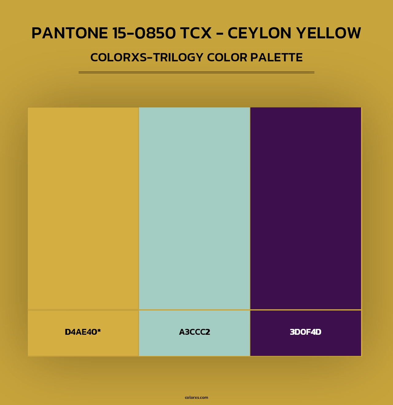 PANTONE 15-0850 TCX - Ceylon Yellow - Colorxs Trilogy Palette
