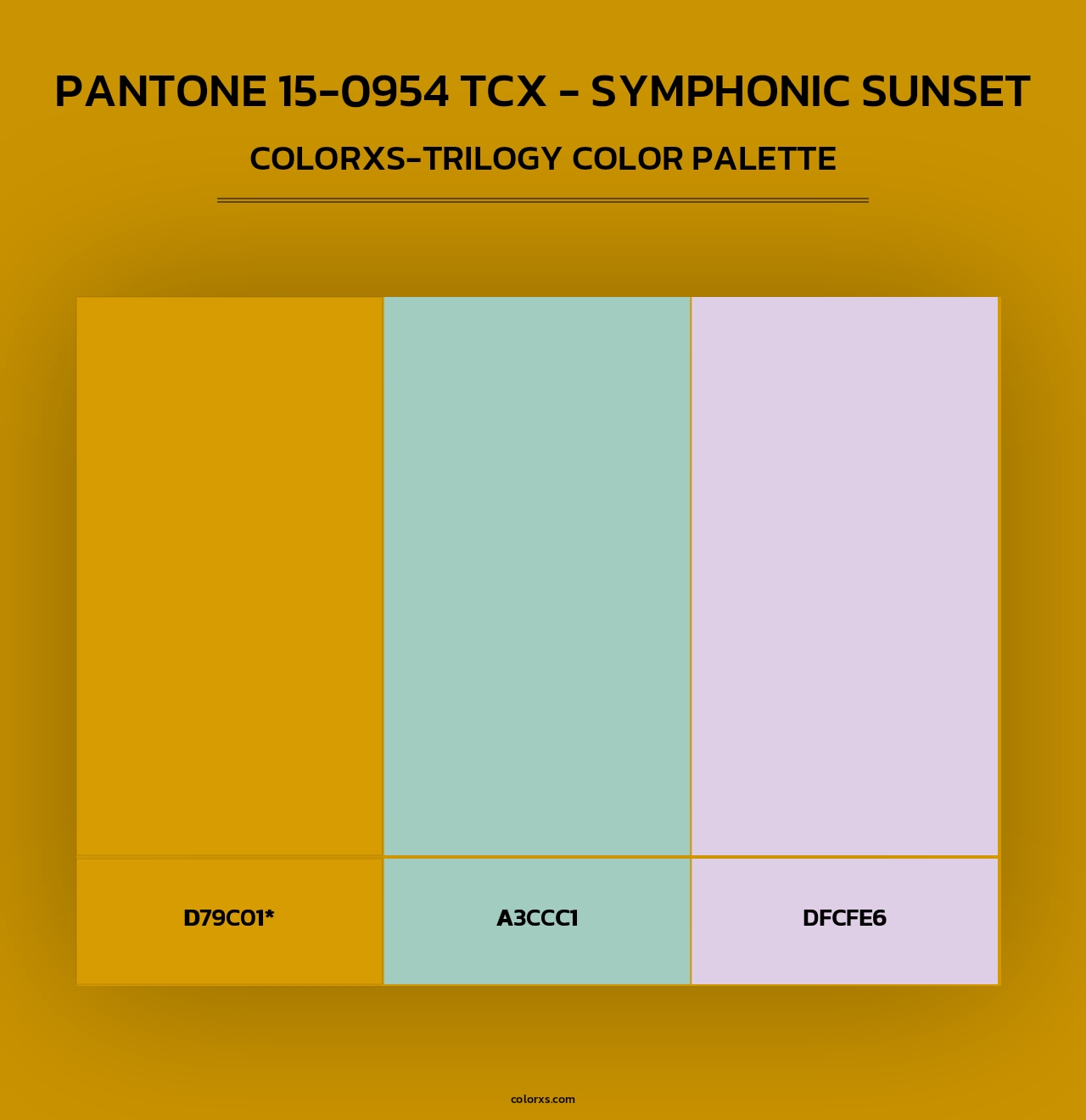 PANTONE 15-0954 TCX - Symphonic Sunset - Colorxs Trilogy Palette