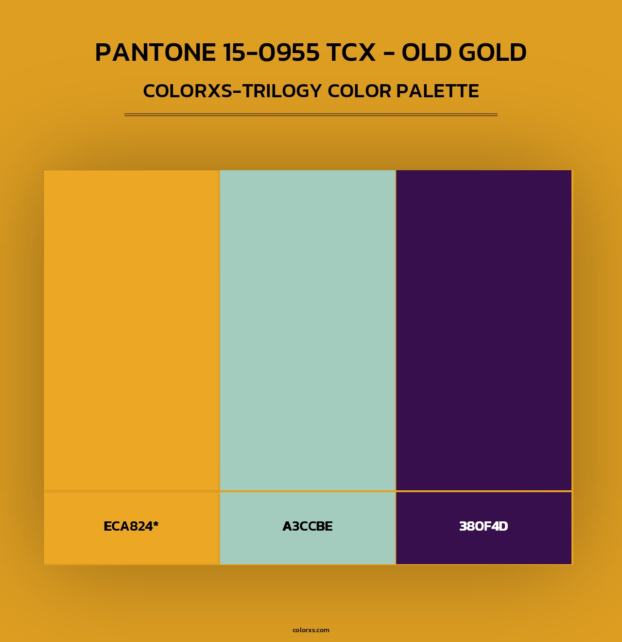 PANTONE 15-0955 TCX - Old Gold - Colorxs Trilogy Palette
