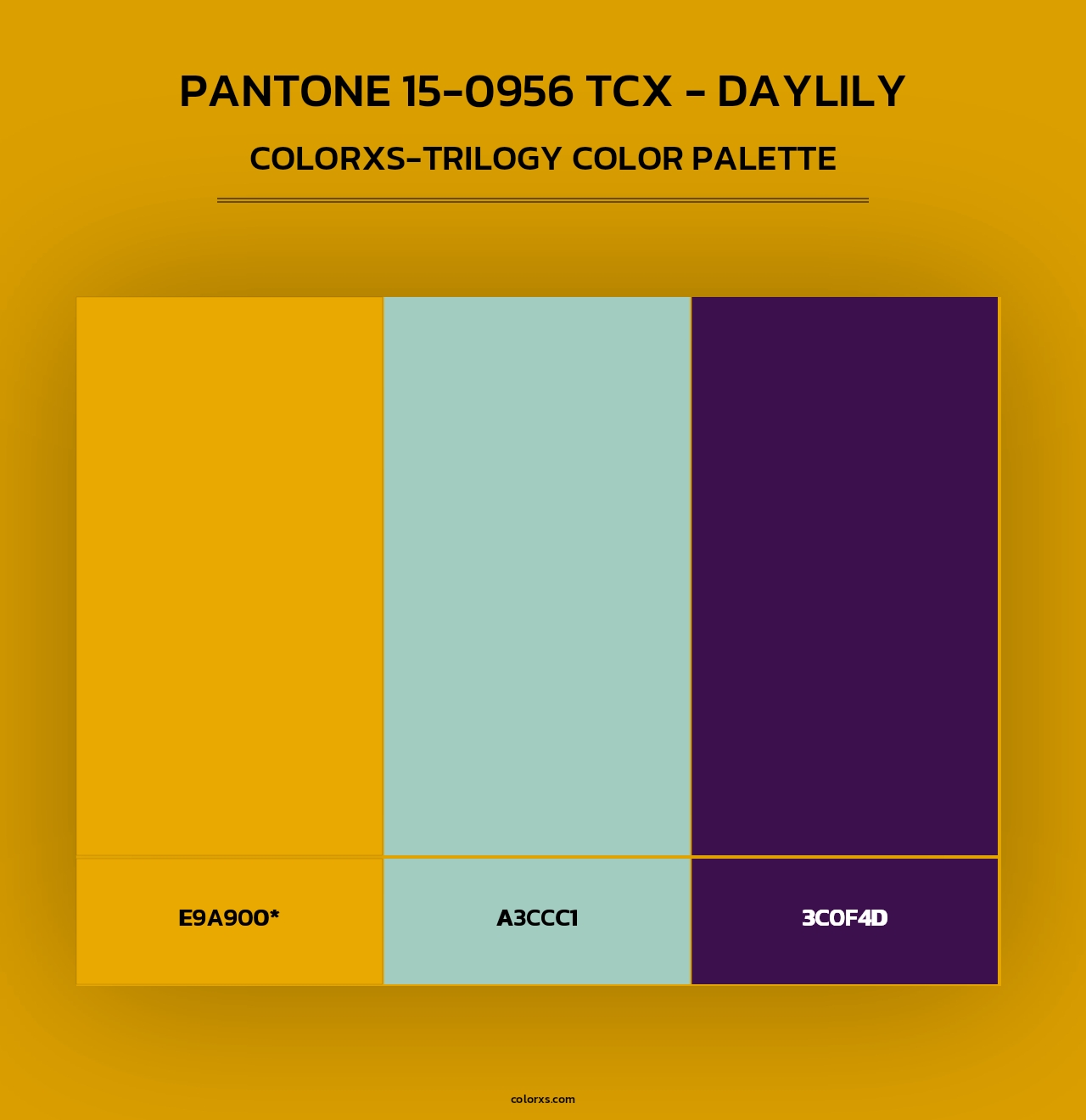 Pantone 15-0956 TCX - Daylily - Colorxs Trilogy Palette