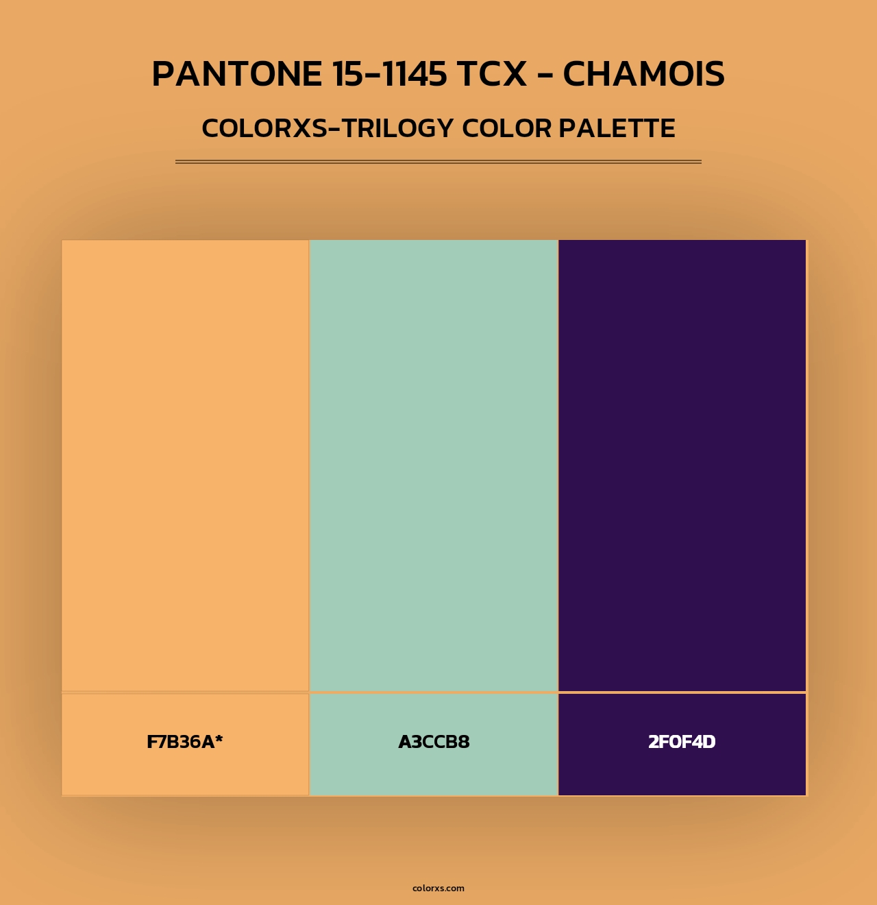 PANTONE 15-1145 TCX - Chamois - Colorxs Trilogy Palette