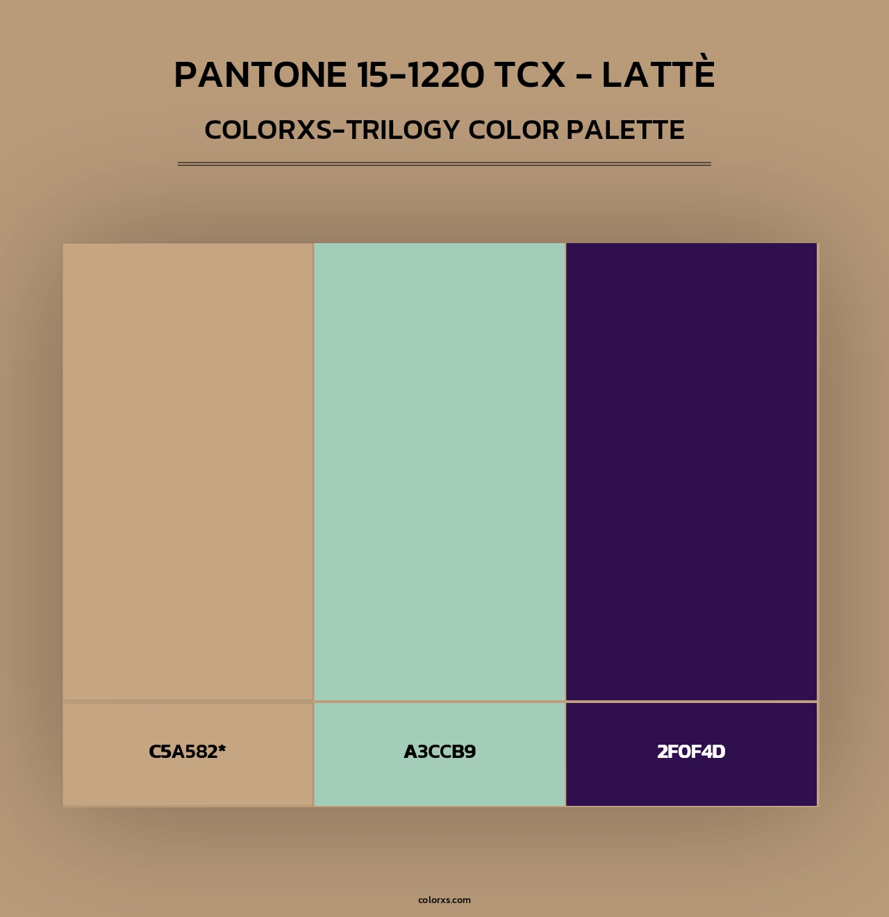 PANTONE 15-1220 TCX - Lattè - Colorxs Trilogy Palette