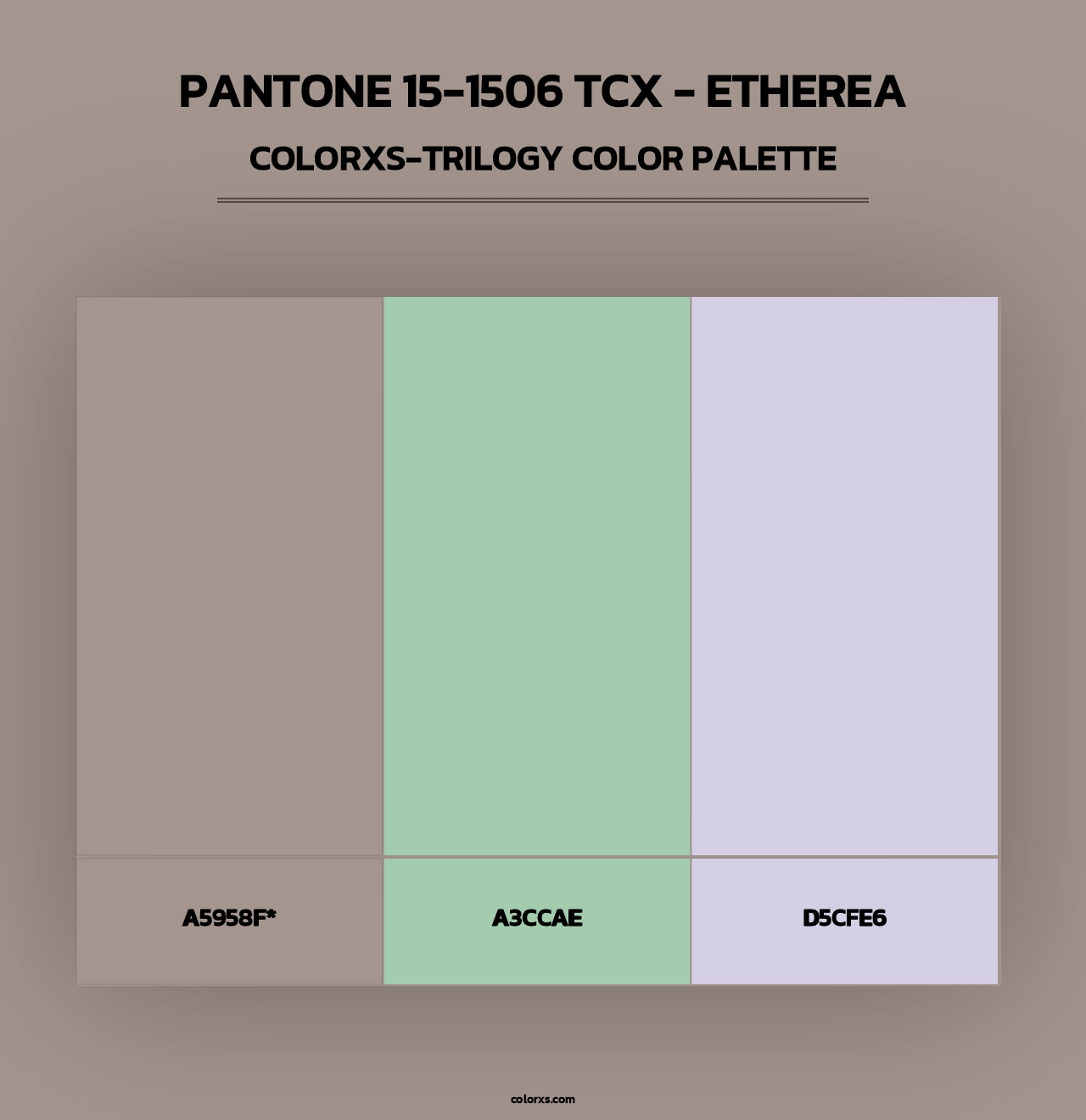 PANTONE 15-1506 TCX - Etherea - Colorxs Trilogy Palette