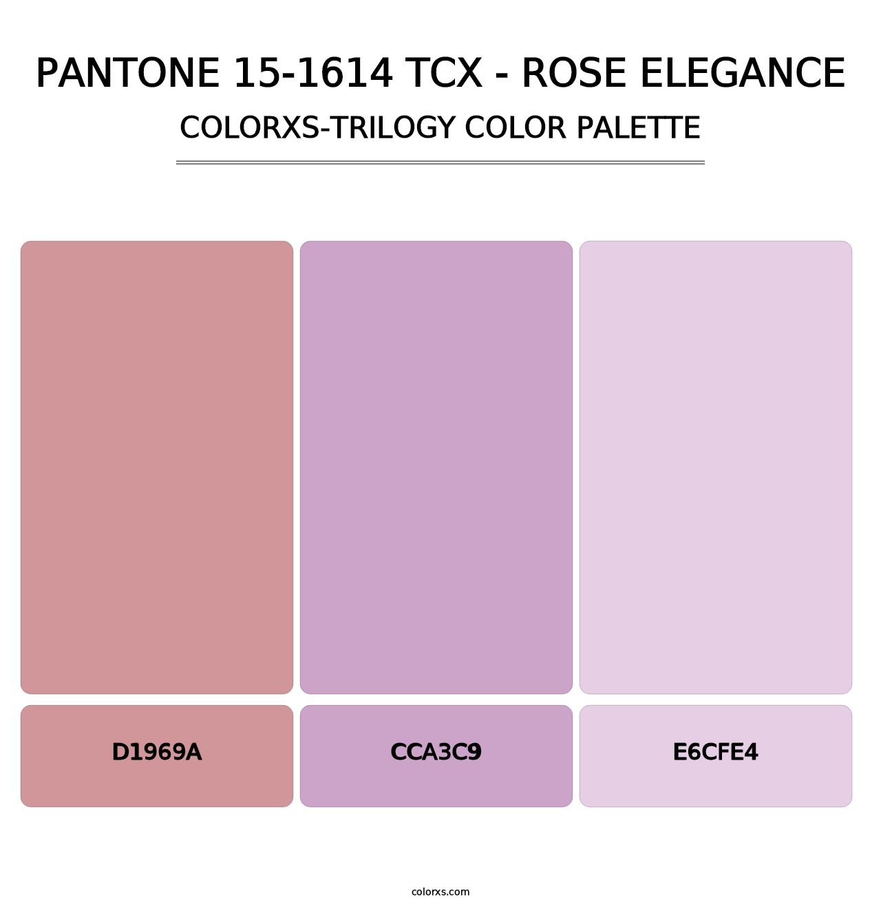 PANTONE 15-1614 TCX - Rose Elegance - Colorxs Trilogy Palette