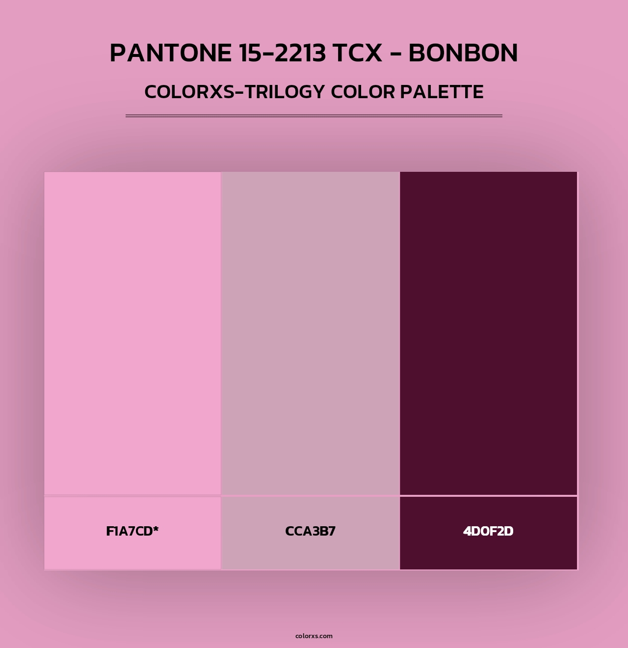 PANTONE 15-2213 TCX - Bonbon - Colorxs Trilogy Palette