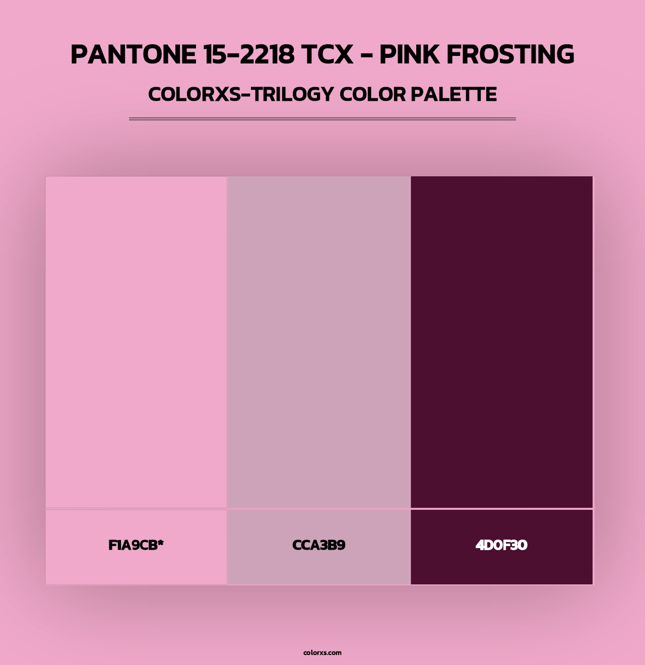 PANTONE 15-2218 TCX - Pink Frosting - Colorxs Trilogy Palette