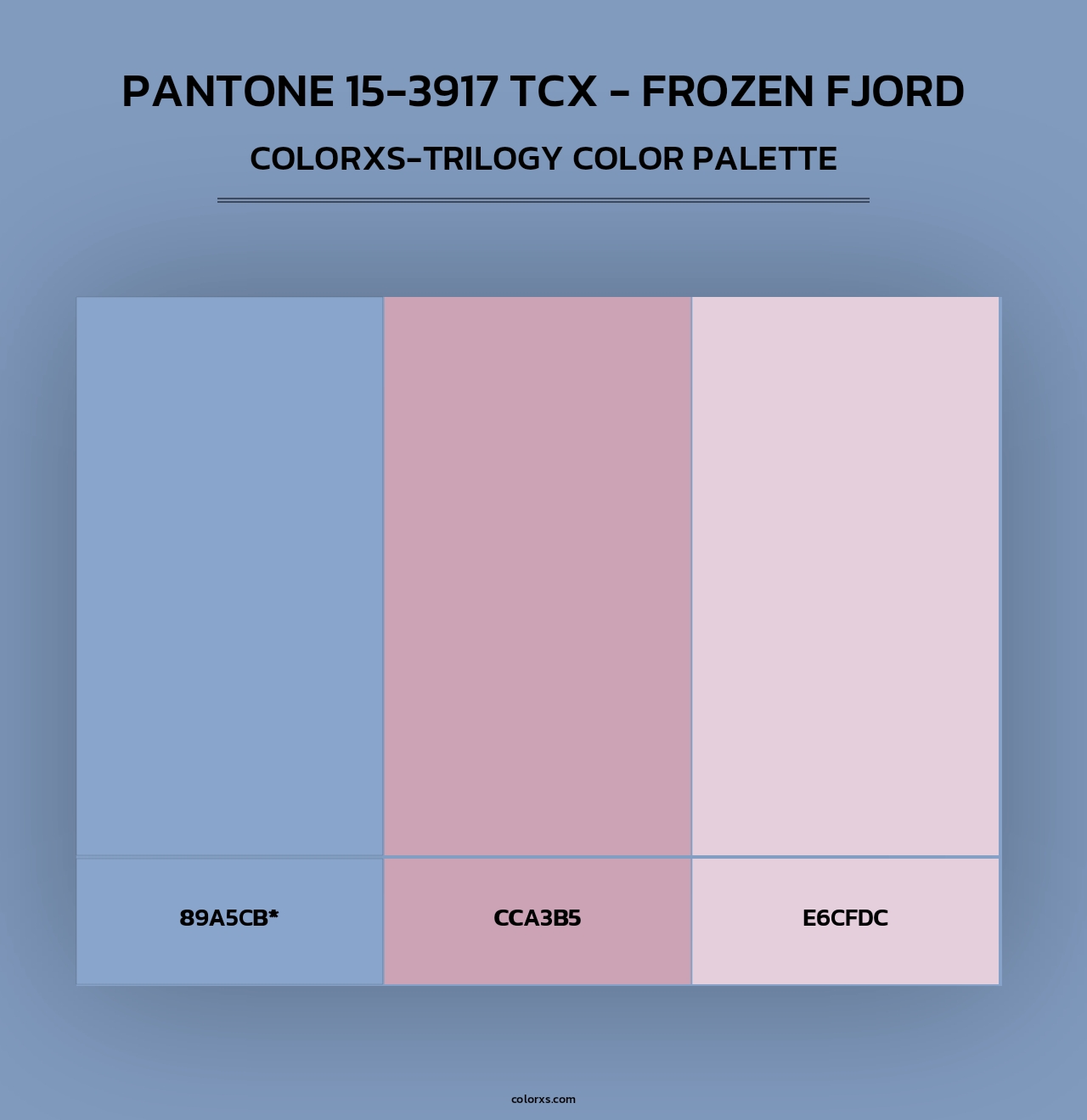 PANTONE 15-3917 TCX - Frozen Fjord - Colorxs Trilogy Palette