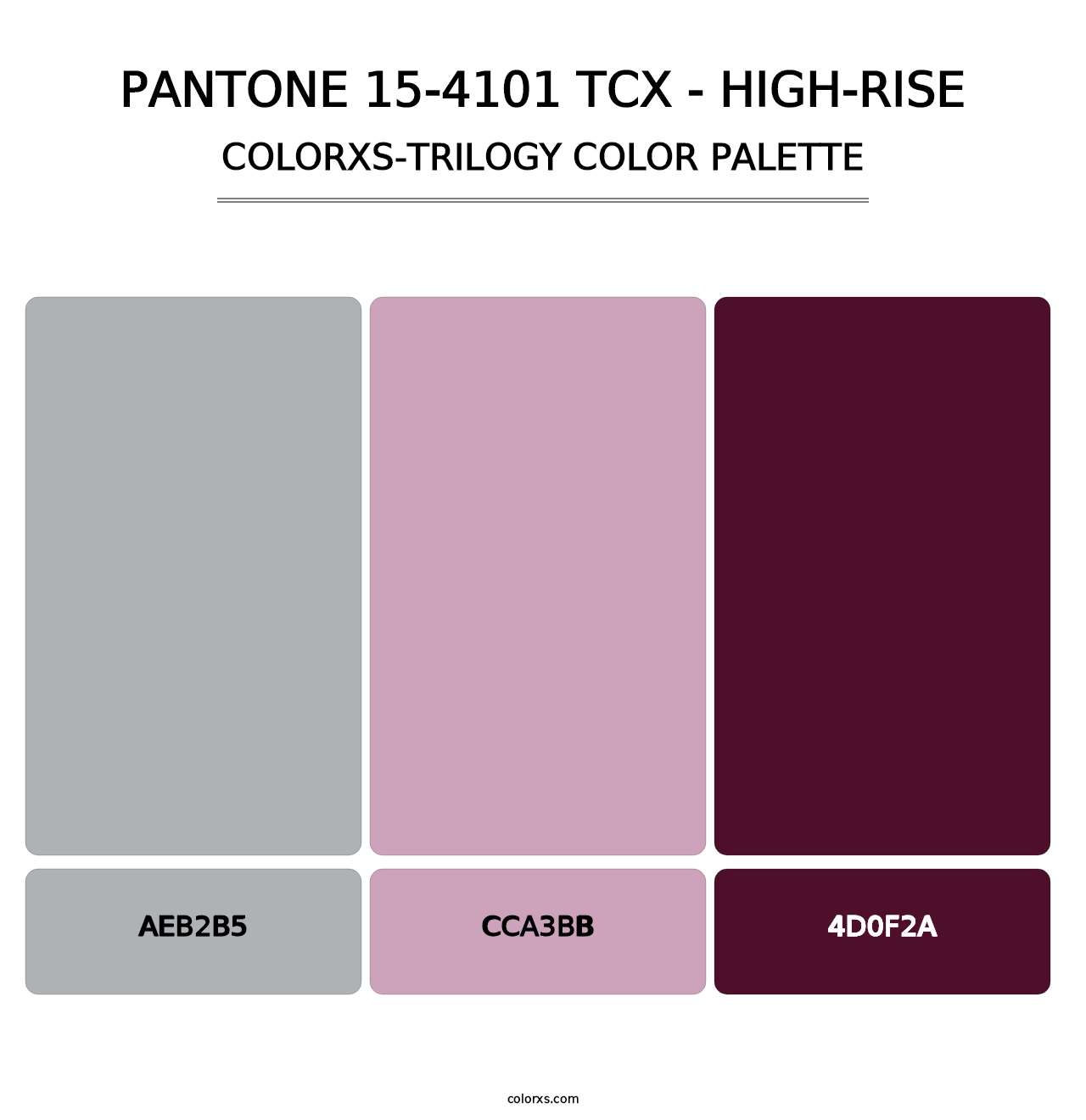 PANTONE 15-4101 TCX - High-rise - Colorxs Trilogy Palette