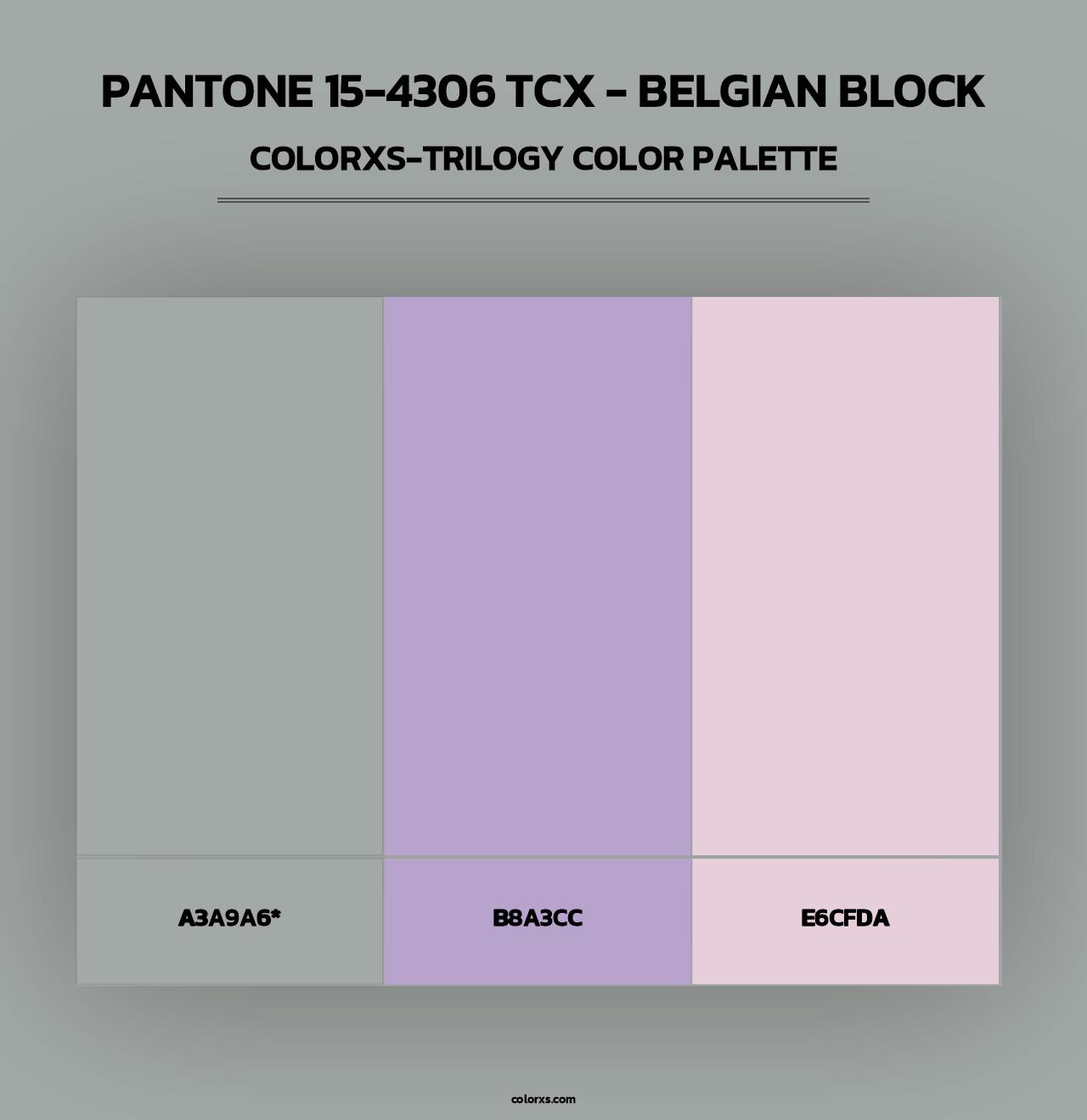 PANTONE 15-4306 TCX - Belgian Block - Colorxs Trilogy Palette