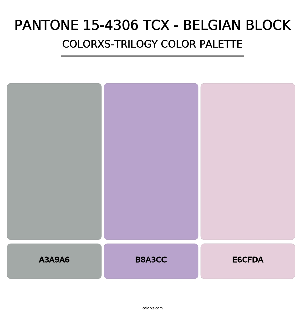 PANTONE 15-4306 TCX - Belgian Block - Colorxs Trilogy Palette
