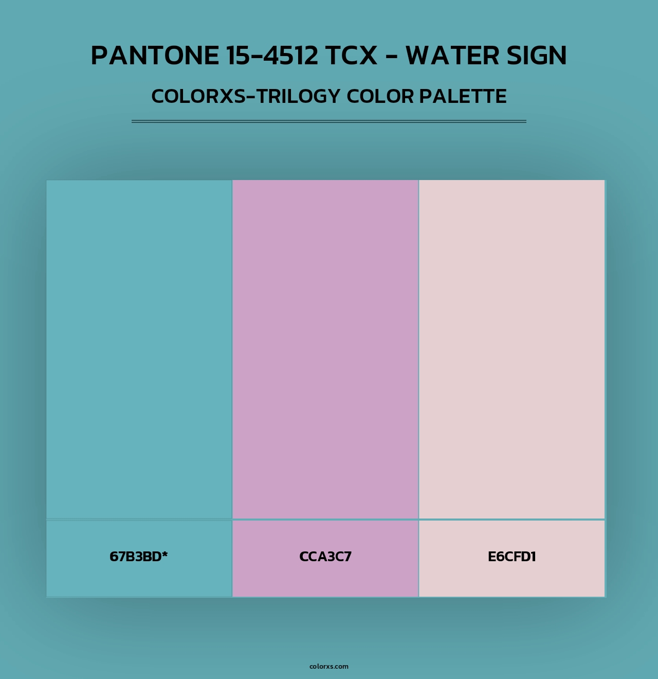PANTONE 15-4512 TCX - Water Sign - Colorxs Trilogy Palette