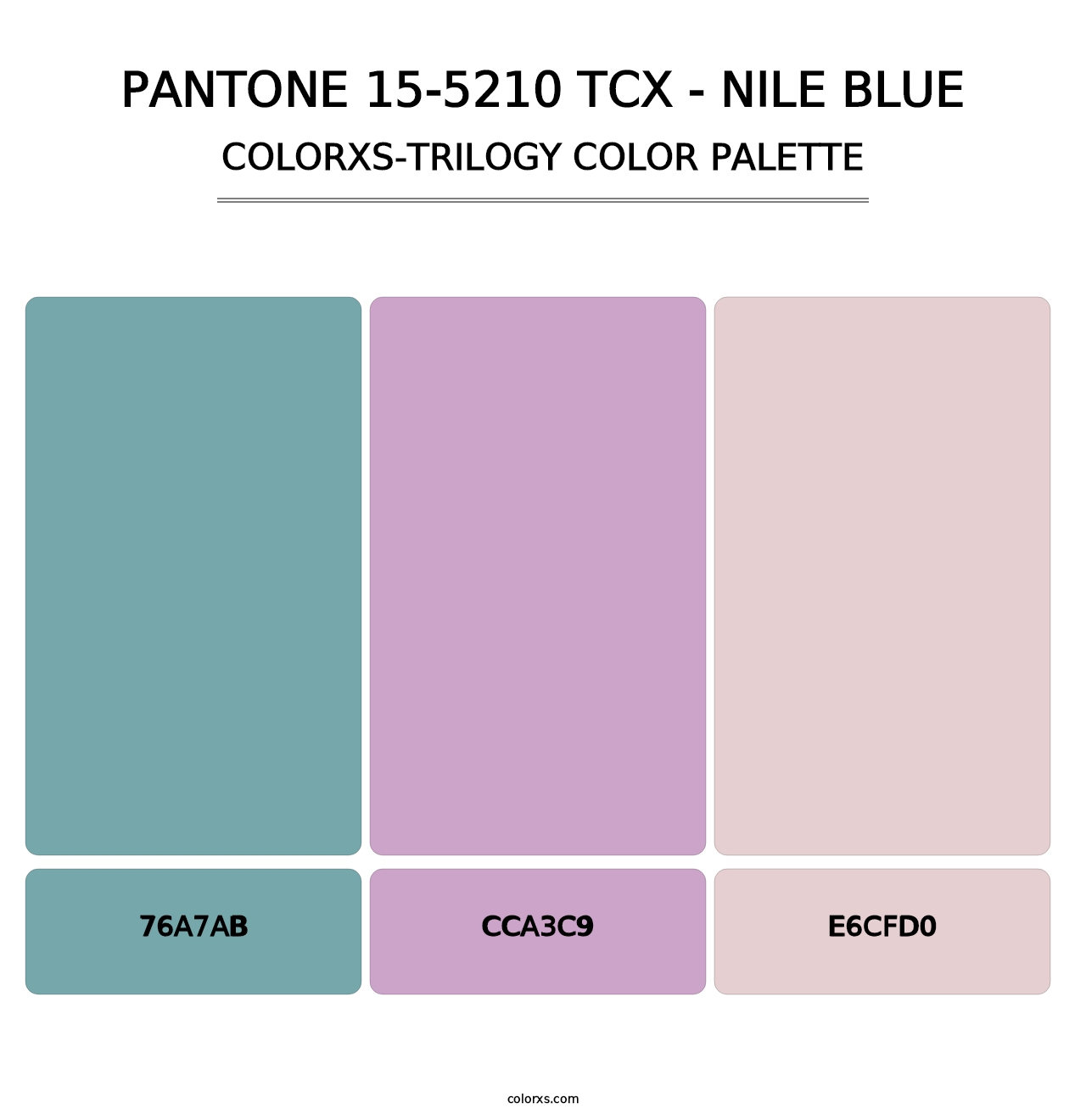 PANTONE 15-5210 TCX - Nile Blue - Colorxs Trilogy Palette