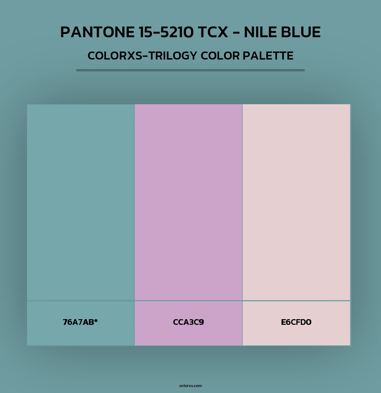 PANTONE 15-5210 TCX - Nile Blue - Colorxs Trilogy Palette