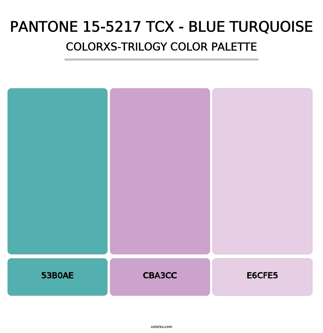 PANTONE 15-5217 TCX - Blue Turquoise - Colorxs Trilogy Palette