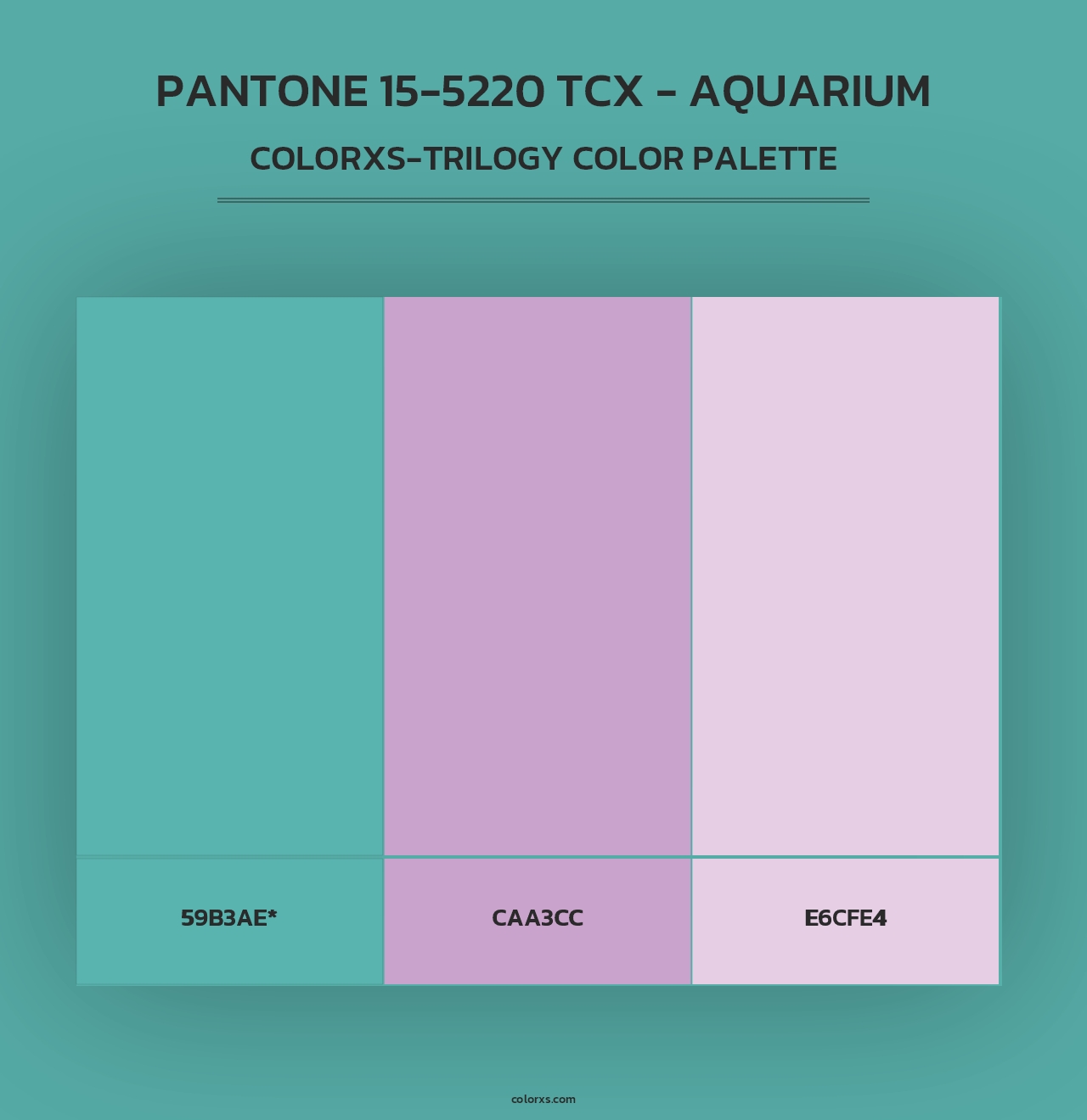 PANTONE 15-5220 TCX - Aquarium - Colorxs Trilogy Palette