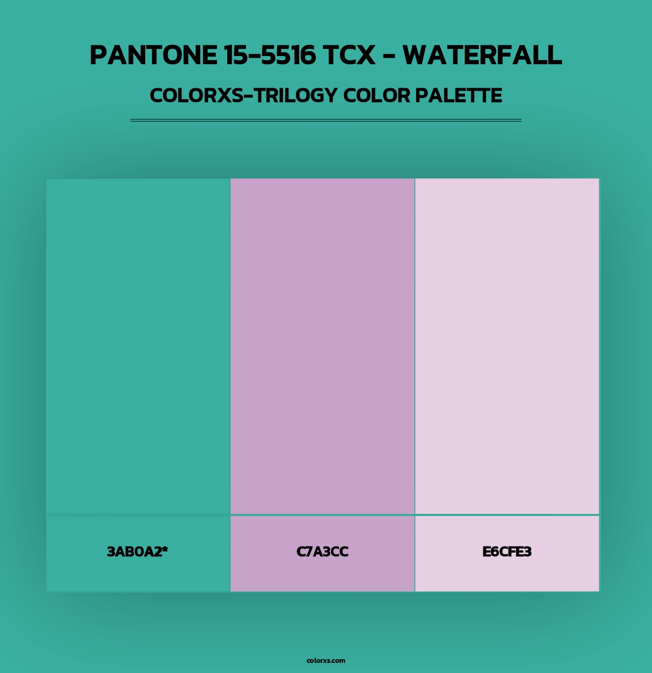 PANTONE 15-5516 TCX - Waterfall - Colorxs Trilogy Palette