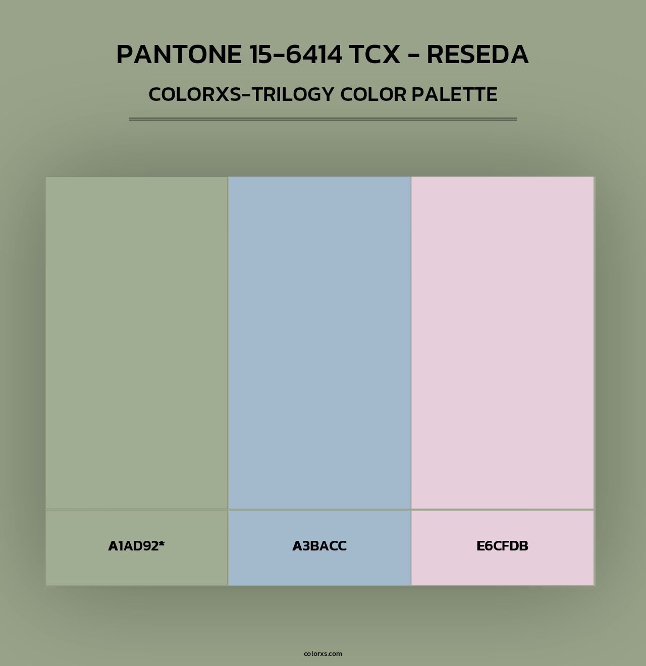 PANTONE 15-6414 TCX - Reseda - Colorxs Trilogy Palette