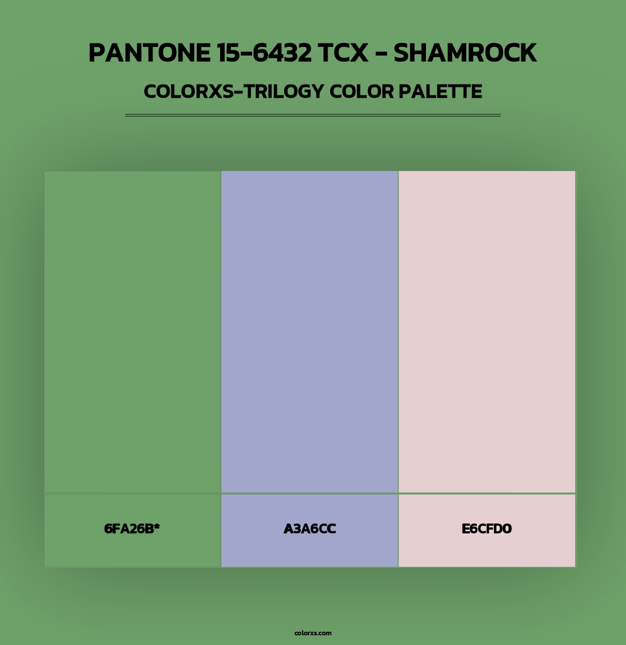 PANTONE 15-6432 TCX - Shamrock - Colorxs Trilogy Palette